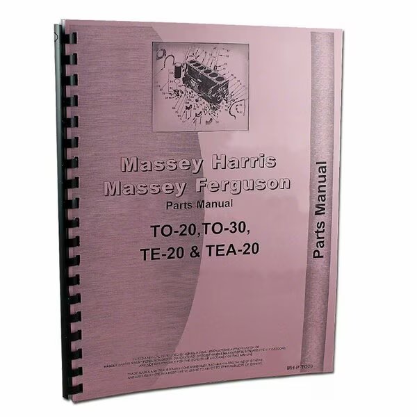 Parts Manual Fits Massey Ferguson Tractor TE20 TEA20 TO20 TO30, Aftermarket, Mfr#: REP1747